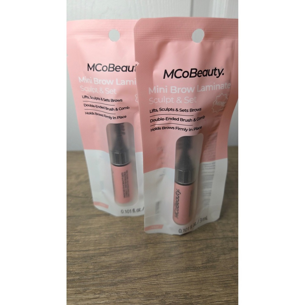 MCoBeauty Mini Brow Laminate Sculpt‎ & Set Clear 3mL Lot of 2 New